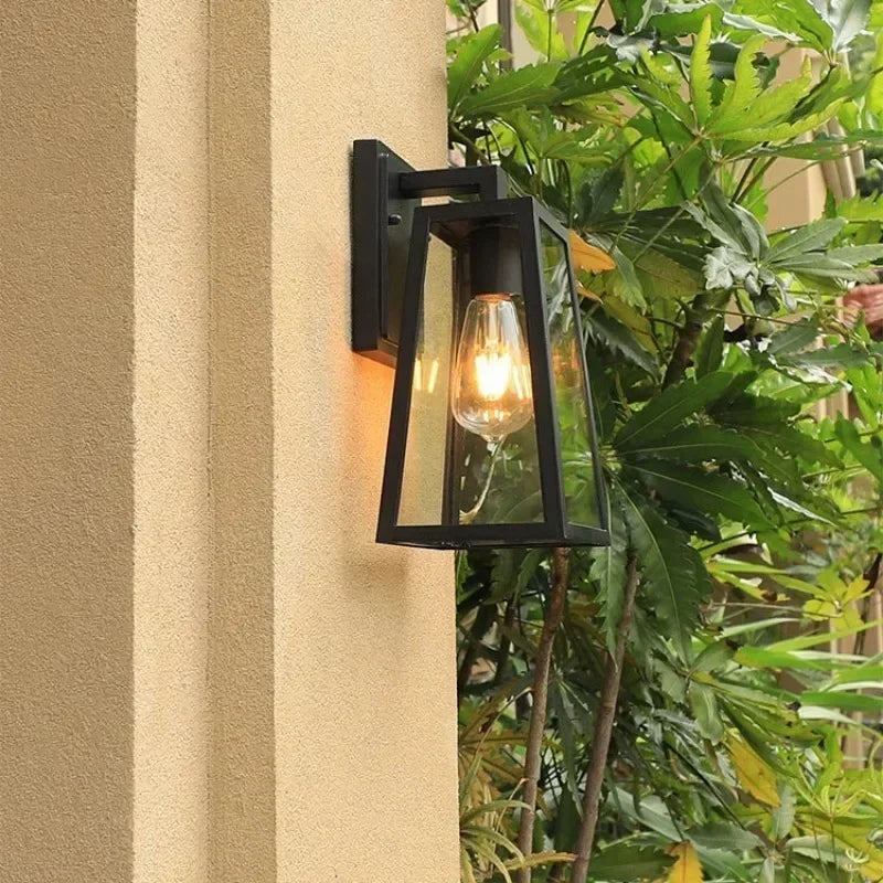 Verona Outdoor Wall Sconce | European Modern Lantern Lighting Fixture