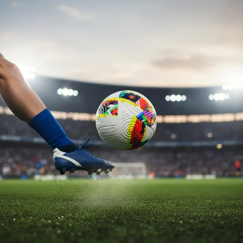 Vibrant Size 5 PU Soccer Ball for Outdoor Football Training