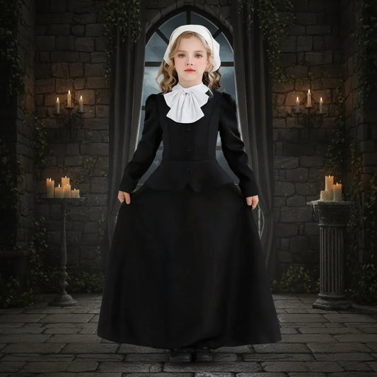 Victorian Gothic Long Sleeve Dress - Women's Halloween Costume