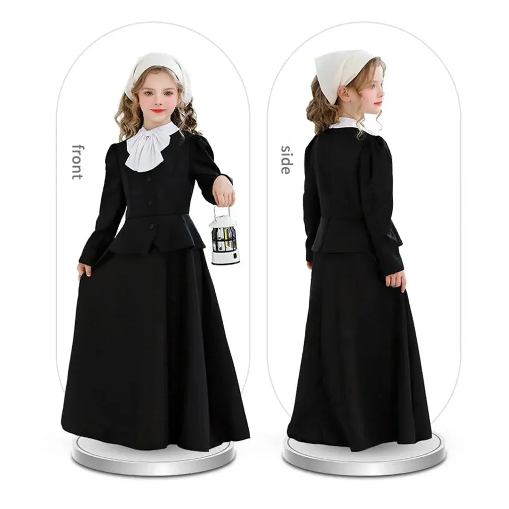 Victorian Gothic Long Sleeve Dress - Women's Halloween Costume