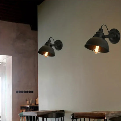 Vintage Industrial Metal Wall Sconce - Retro Style Lamp