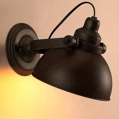 Vintage Industrial Metal Wall Sconce - Retro Style Lamp