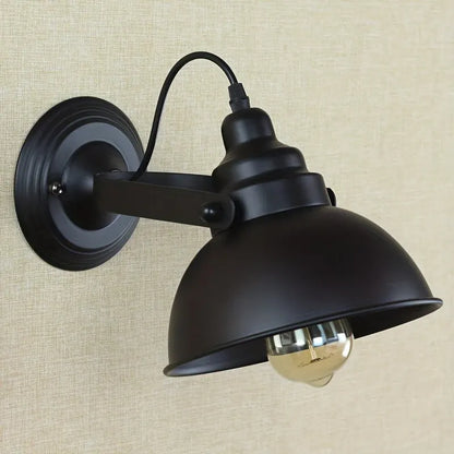 Vintage Industrial Metal Wall Sconce - Retro Style Lamp