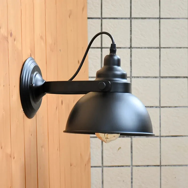 Vintage Industrial Metal Wall Sconce - Retro Style Lamp