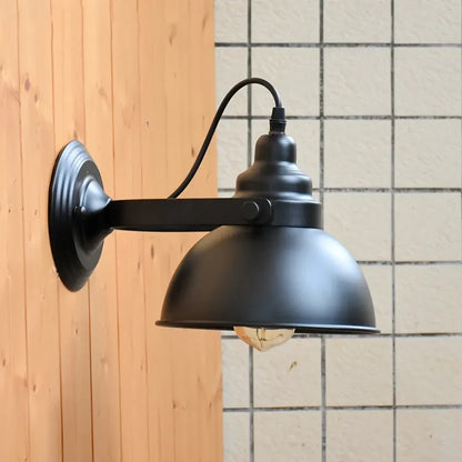 Vintage Industrial Metal Wall Sconce - Retro Style Lamp