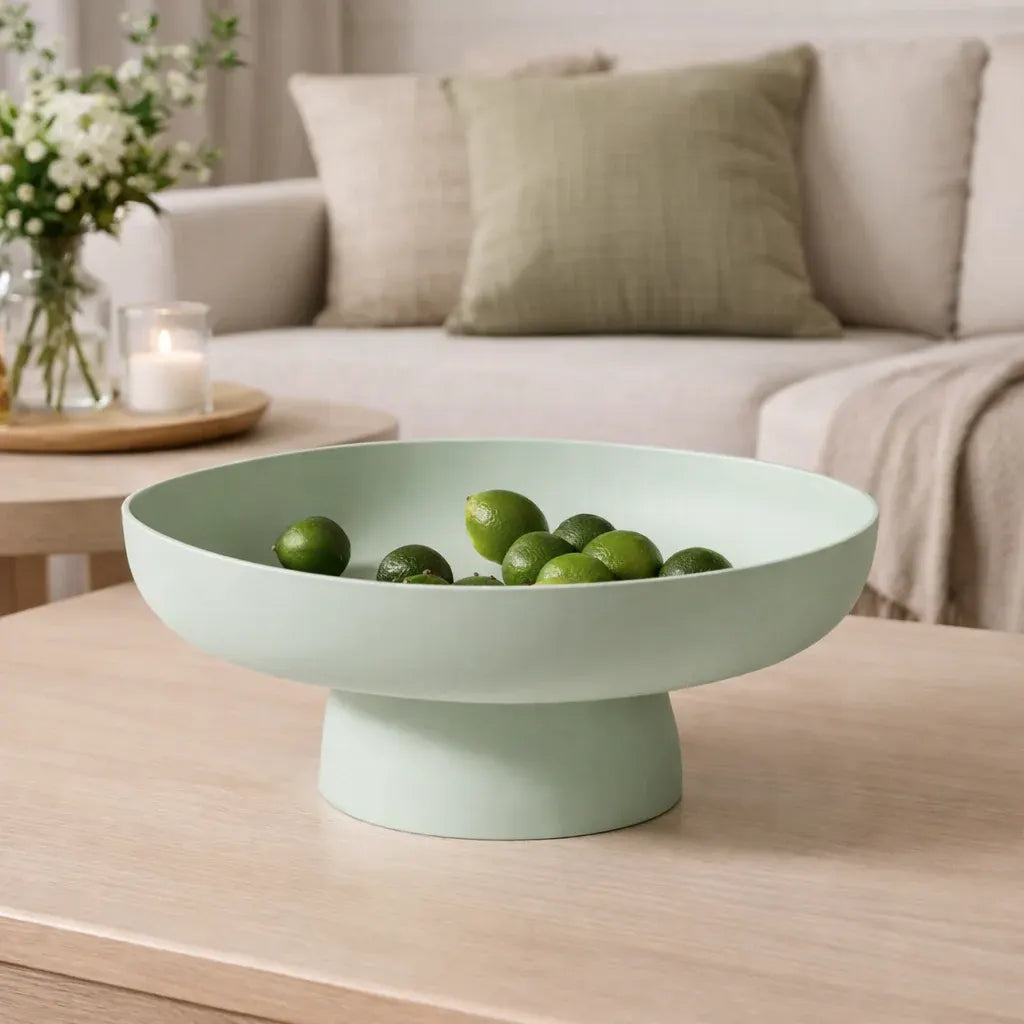 Vintage-Style Ceramic Serving Dish for Fruit and Kitchen Counter Display
