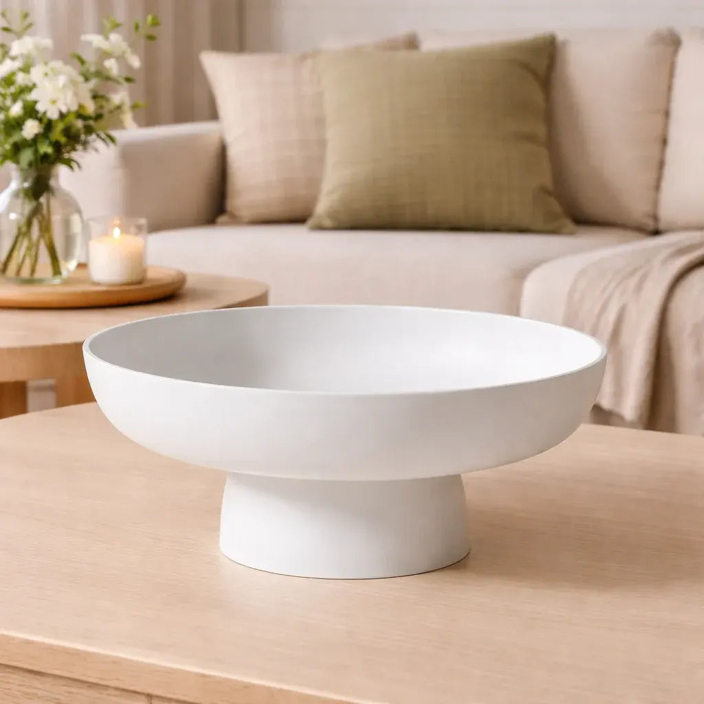 Vintage-Style Ceramic Serving Dish for Fruit and Kitchen Counter Display