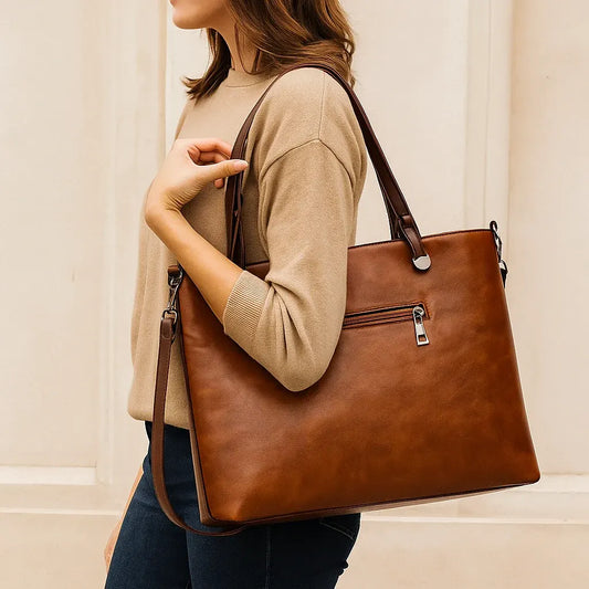Vintage Women's Tote Handbag for Work, Office & Travel