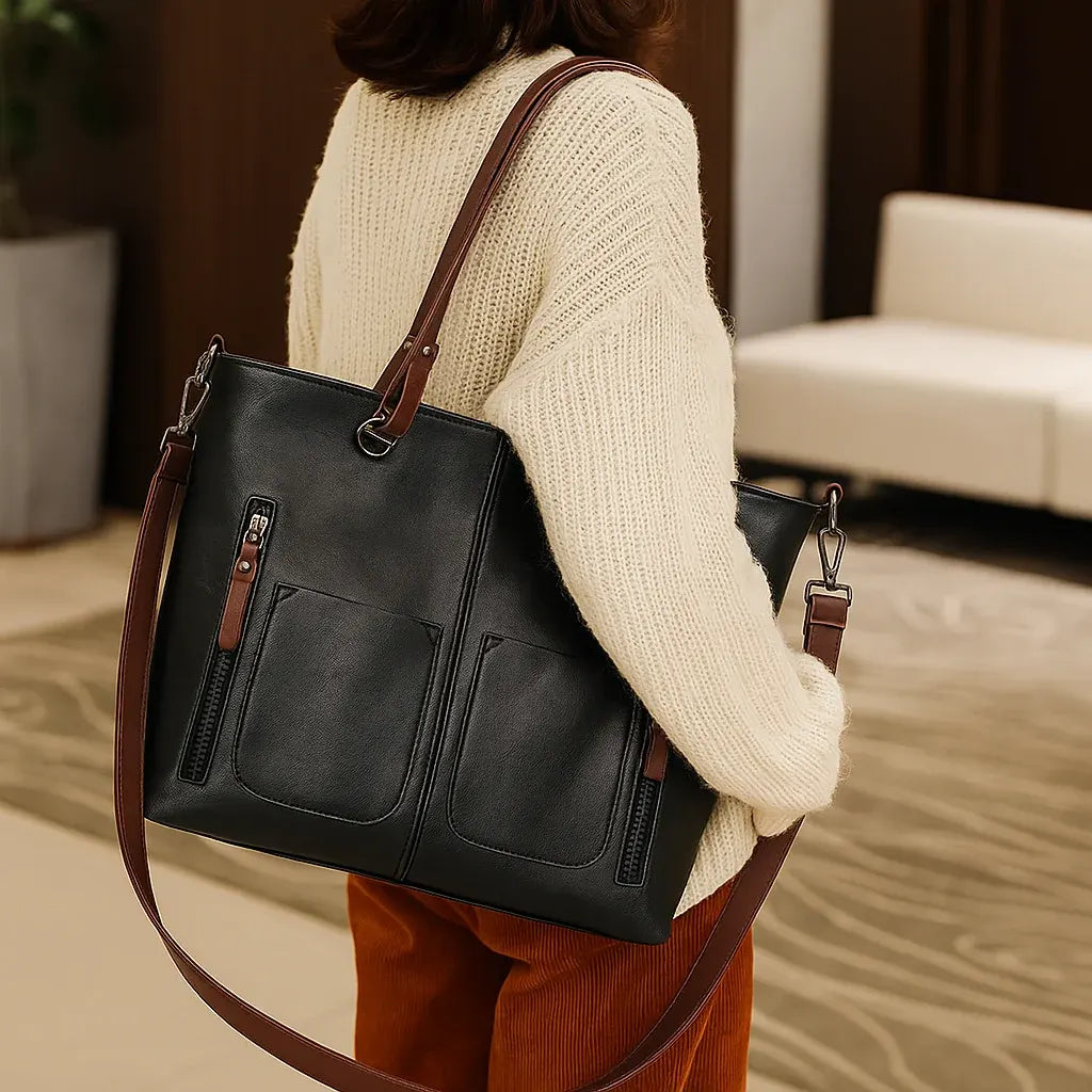Vintage Women's Tote Handbag for Work, Office & Travel