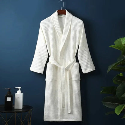 Waffle Weave Luxury Bathrobe