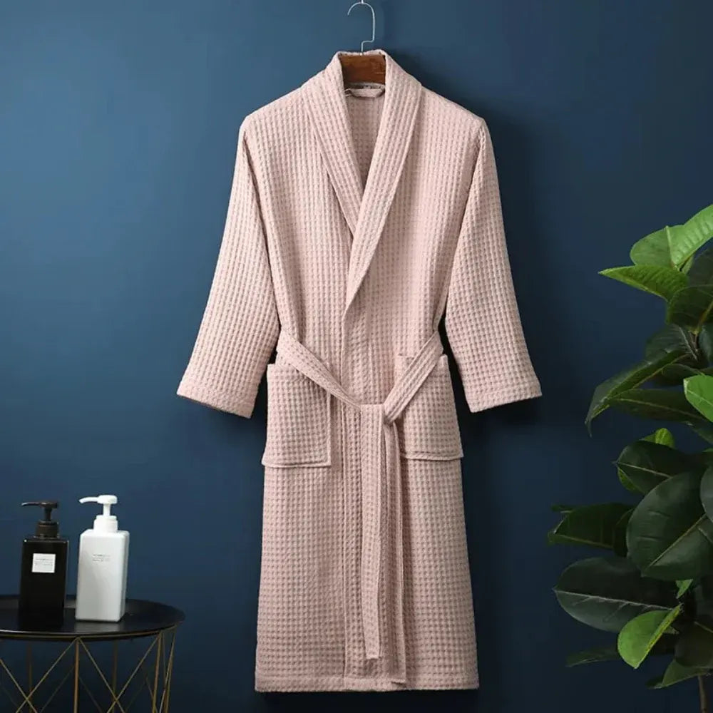 Waffle Weave Luxury Bathrobe
