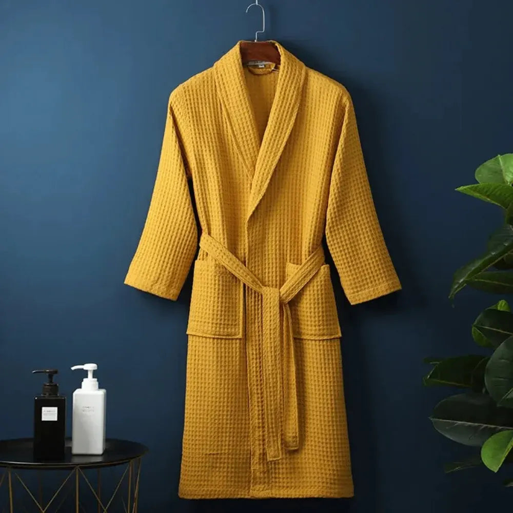 Waffle Weave Luxury Bathrobe