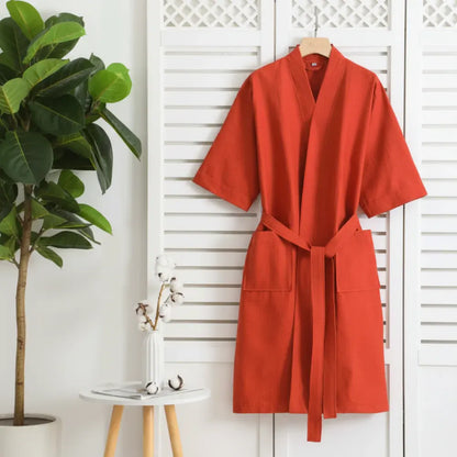 Waffle Weave Luxury Bathrobe