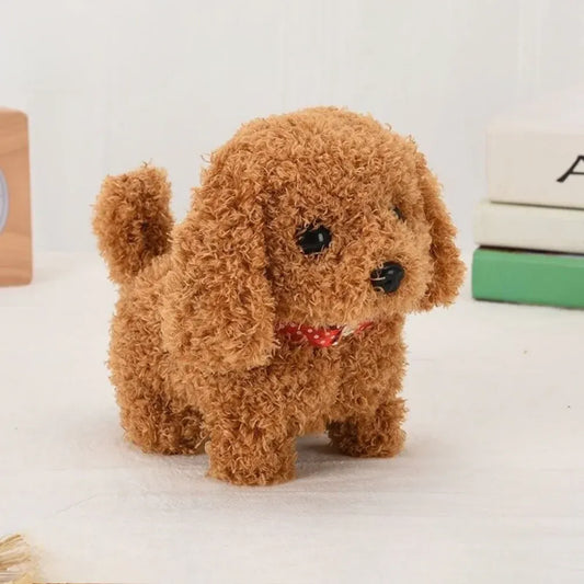 Walking Barking Interactive Puppy Robot Pet Plush Toy