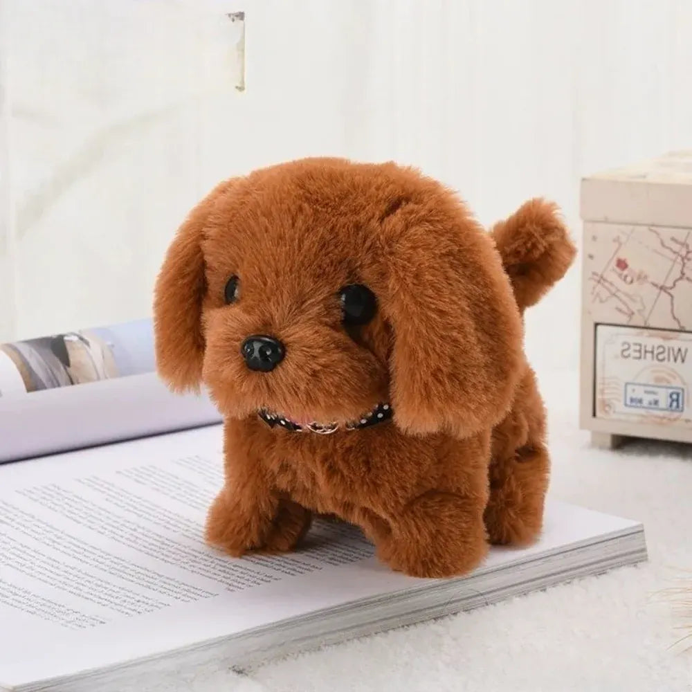 Walking Barking Interactive Puppy Robot Pet Plush Toy
