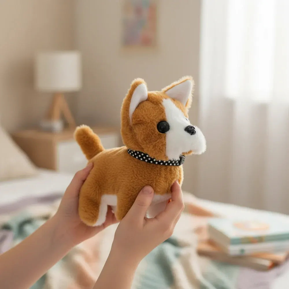 Walking Puppy Interactive Plush Toy with Sound for Kids