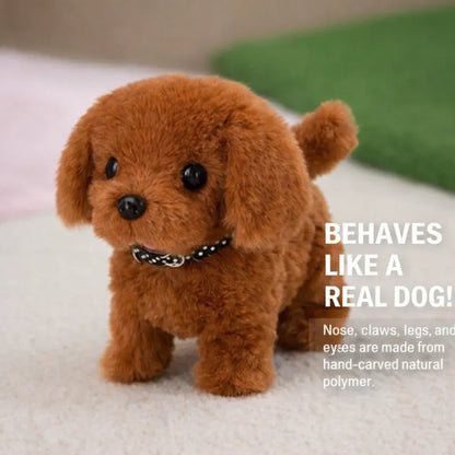 Walking Robotic Puppy Plush Toy with Barking Sound and Wagging Tail