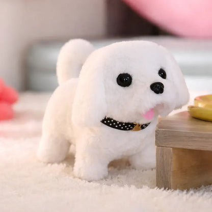Walking Robotic Puppy Plush Toy with Barking Sound and Wagging Tail