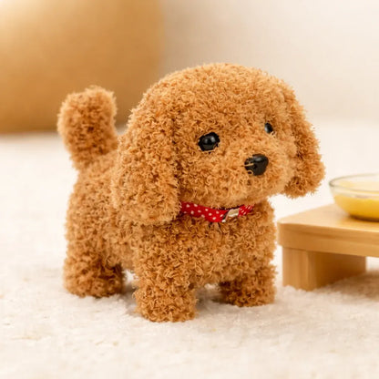 Walking Robotic Puppy Plush Toy with Barking Sound and Wagging Tail