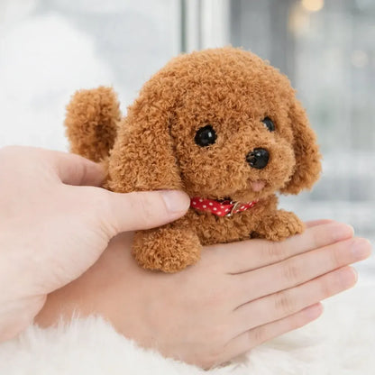 Walking Robotic Puppy Plush Toy with Barking Sound and Wagging Tail