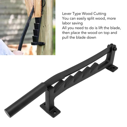 Wall-Mounted Kindling Wood Splitter with High Carbon Steel Blade