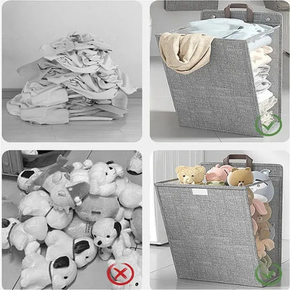 Wallora Foldable Wall-Mounted Adhesive Laundry Hamper & Organizer