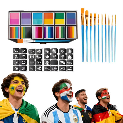 Washable Face & Body Art Paint Kit for Creative Designs