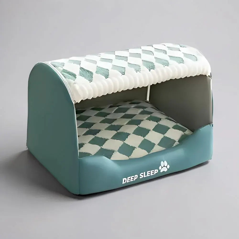 Washable Plush Pet Sleeping Cushion Bed with Soft Mat Cover