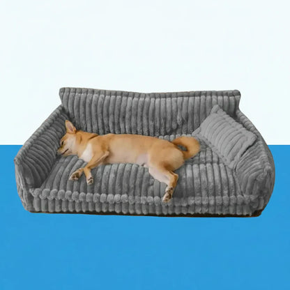 Washable Raised-Edge Dog Sofa Bed for Large Dogs