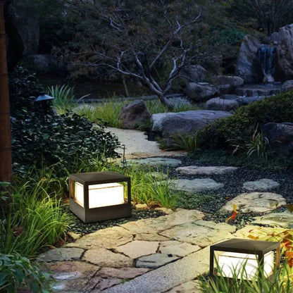 Waterproof Aluminum Cylinder LED Outdoor Lawn Light – Industrial Style