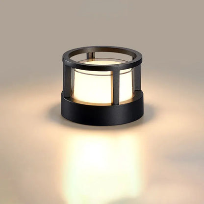 Waterproof Aluminum Cylinder LED Outdoor Lawn Light – Industrial Style