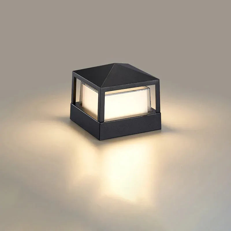 Waterproof Aluminum Cylinder LED Outdoor Lawn Light – Industrial Style