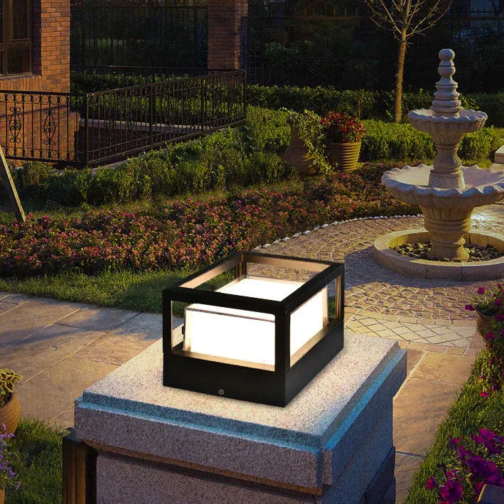 Waterproof Aluminum Cylinder LED Outdoor Lawn Light – Industrial Style