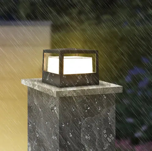 Waterproof Aluminum Cylinder LED Outdoor Lawn Light – Industrial Style