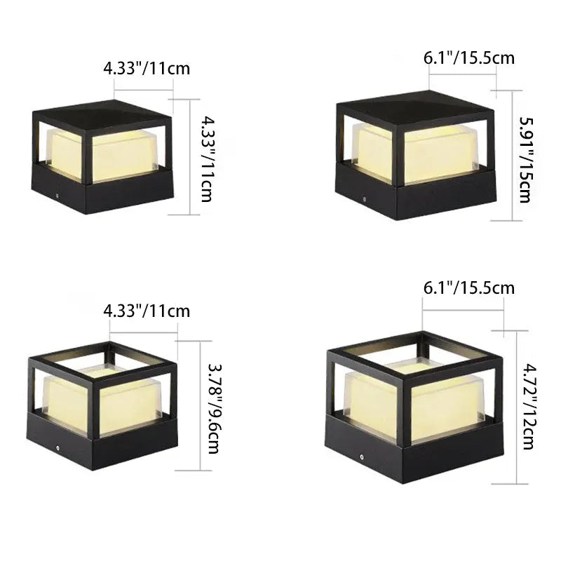 Waterproof Aluminum Cylinder LED Outdoor Lawn Light – Industrial Style