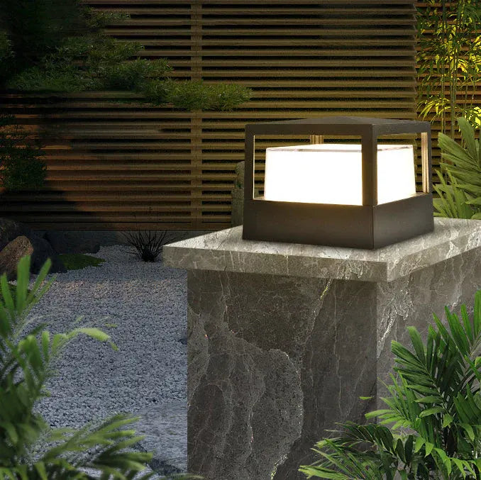 Waterproof Aluminum Cylinder LED Outdoor Lawn Light – Industrial Style