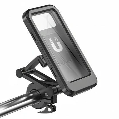 Waterproof Bike Handlebar Phone Holder with 360-Degree Rotation Mount
