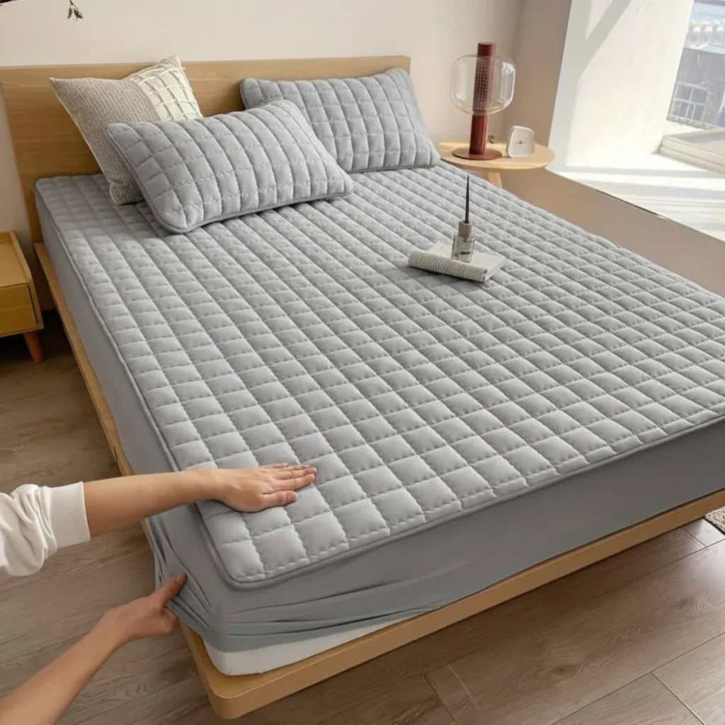 Waterproof Breathable Soft Fabric Mattress Protector Bed Cover