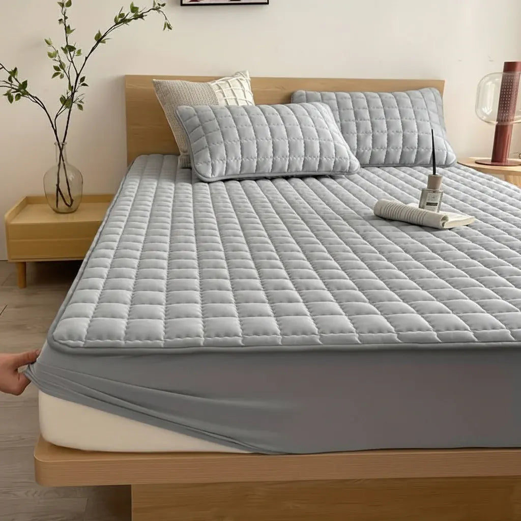 Waterproof Breathable Soft Fabric Mattress Protector Bed Cover
