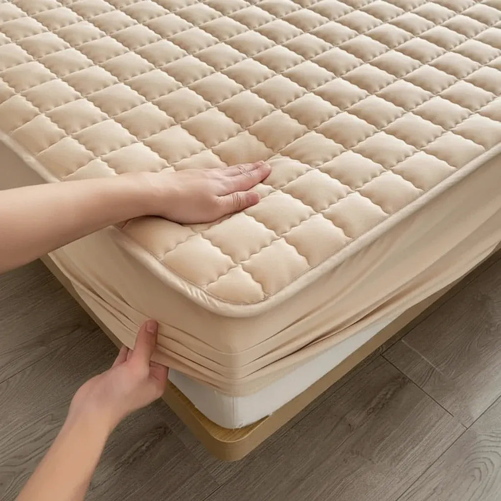 Waterproof Breathable Soft Fabric Mattress Protector Bed Cover