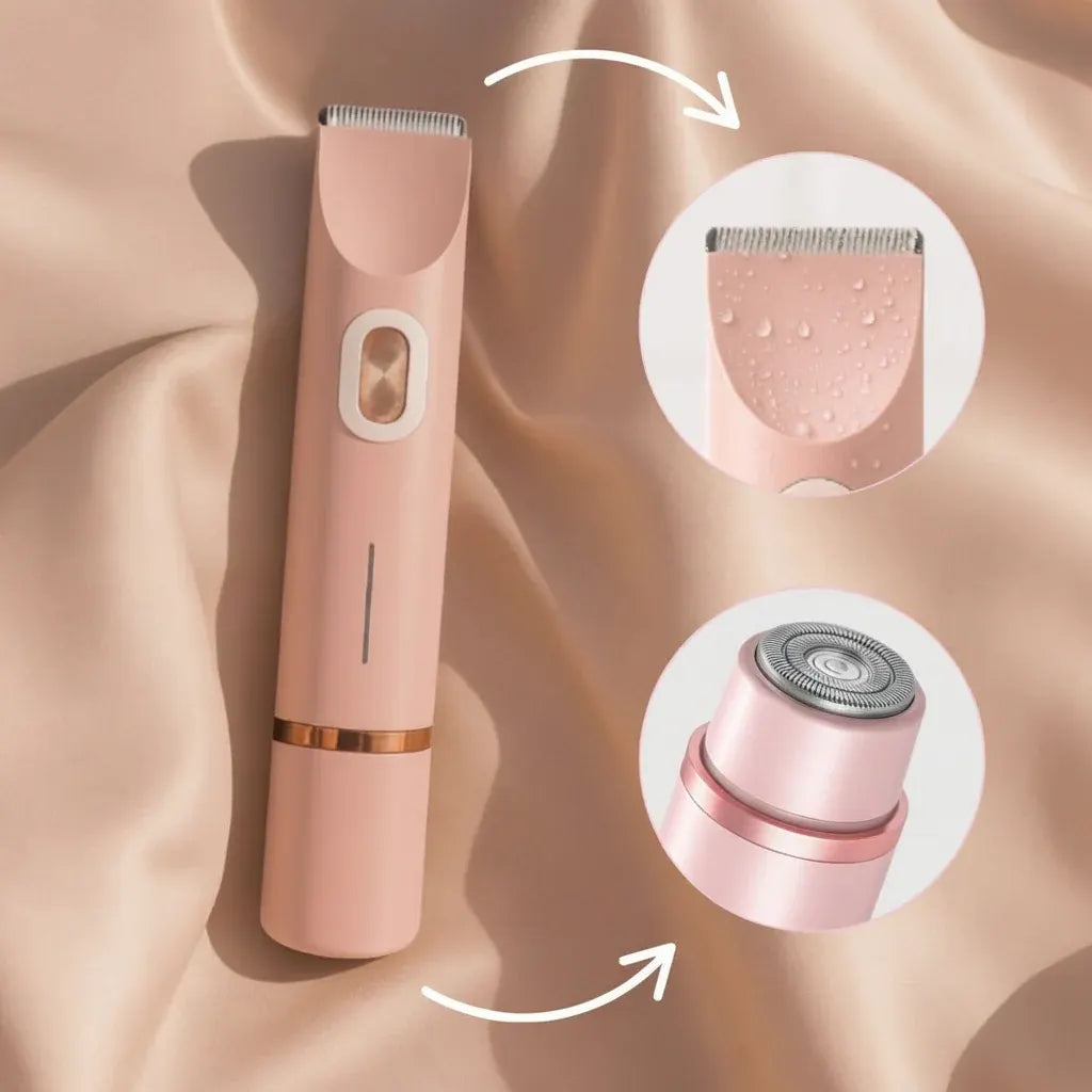 Waterproof Electric Razor for Women, Gentle Bikini Line & Sensitive Skin Trimmer