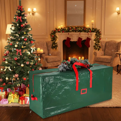 Waterproof Heavy-Duty Plastic Christmas Tree Storage Organizer Bag
