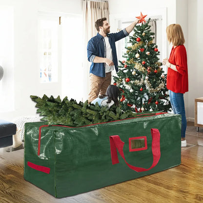 Waterproof Heavy-Duty Plastic Christmas Tree Storage Organizer Bag