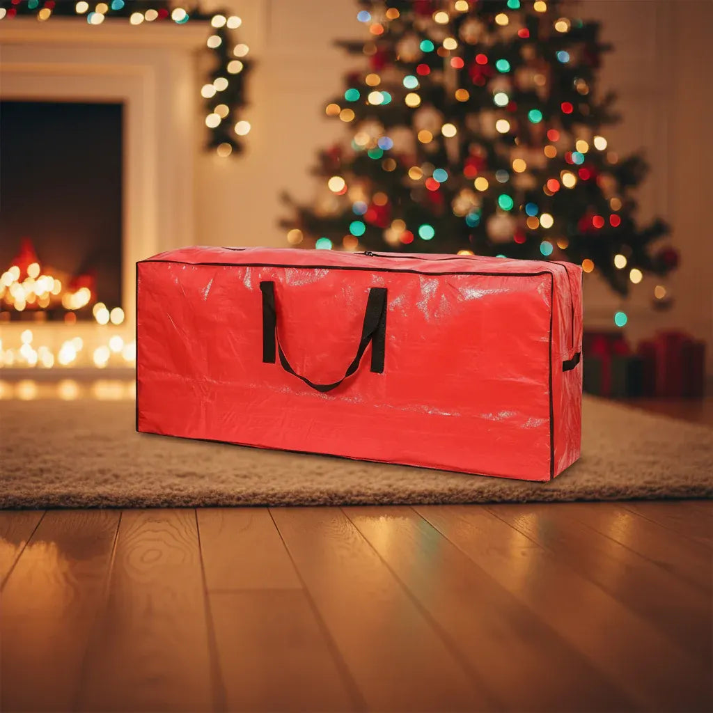 Waterproof Heavy-Duty Plastic Christmas Tree Storage Organizer Bag