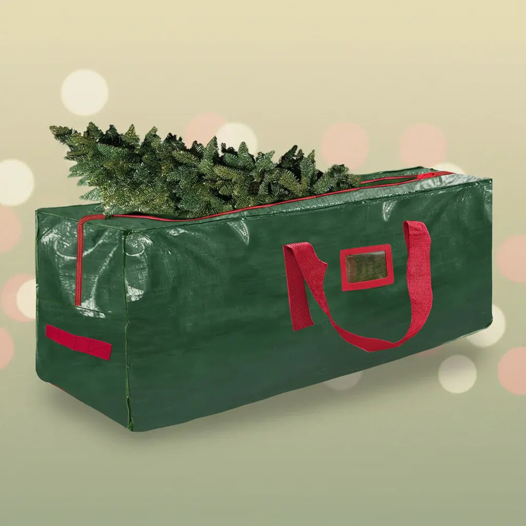 Waterproof Heavy-Duty Plastic Christmas Tree Storage Organizer Bag