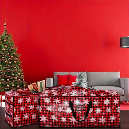 Waterproof Heavy-Duty Plastic Christmas Tree Storage Organizer Bag