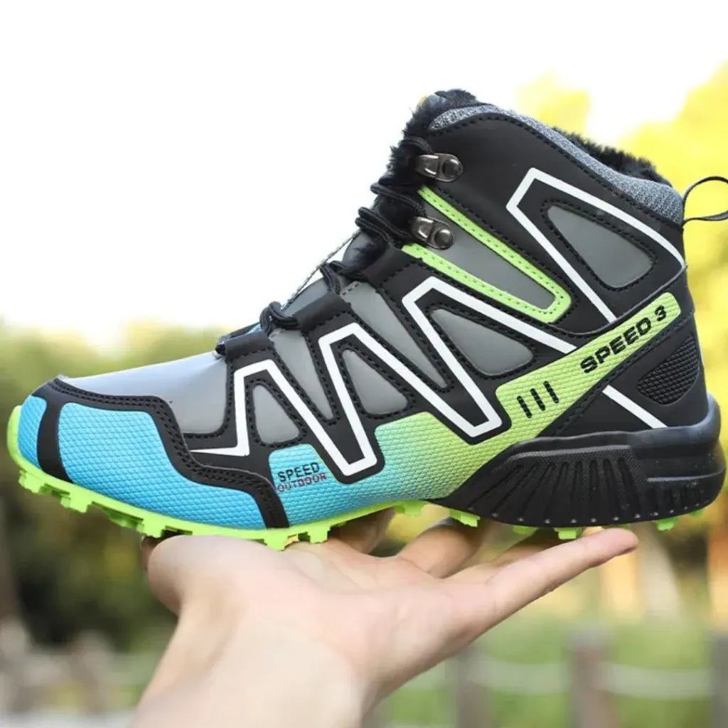 Waterproof Lace-Up Ankle Boots for Winter Hiking