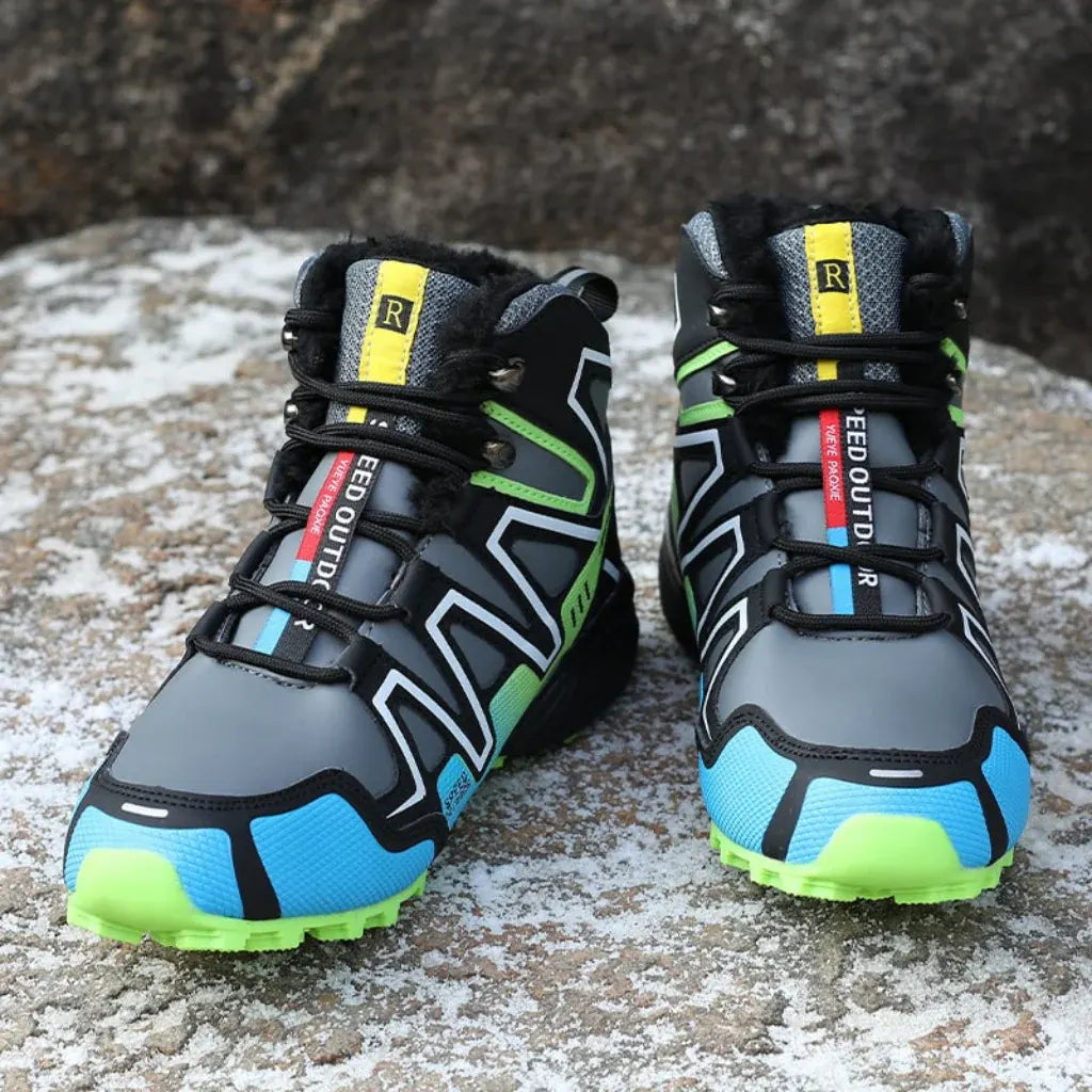 Waterproof Lace-Up Ankle Boots for Winter Hiking