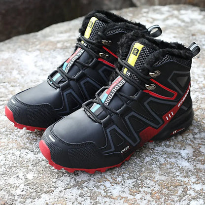 Waterproof Lace-Up Ankle Boots for Winter Hiking