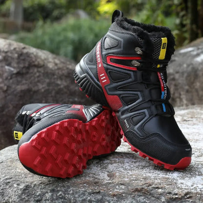 Waterproof Lace-Up Ankle Boots for Winter Hiking